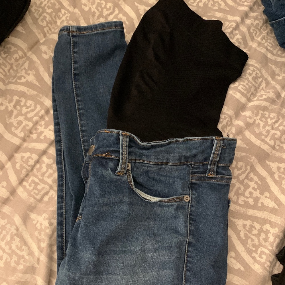 BLANQI Maternity Belly Support Skinny Jeans